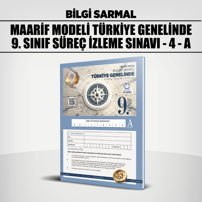 B.SARMAL 09.SINIF TÜRKİYE GENELİ (SİS) 4-A - 25-26